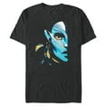 thumbnail image 1 of Avatar: The Way of Water Neytiri Na’vi Ocean Half Face - Short Sleeve Blended T-Shirt for Adults - Customized-Dark Heather, 1 of 5