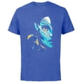 thumbnail image 1 of Avatar: The Way of Water Neytiri Na’vi Ocean Half Face - Short Sleeve Cotton T-Shirt for Adults - Customized-Royal Heather, 1 of 5