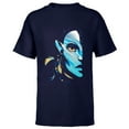 thumbnail image 1 of Avatar: The Way of Water Neytiri Na’vi Ocean Half Face - Short Sleeve T-Shirt for Kids - Customized-Navy, 1 of 5