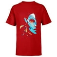 thumbnail image 1 of Avatar: The Way of Water Neytiri Na’vi Ocean Half Face - Short Sleeve T-Shirt for Kids - Customized-Red, 1 of 5