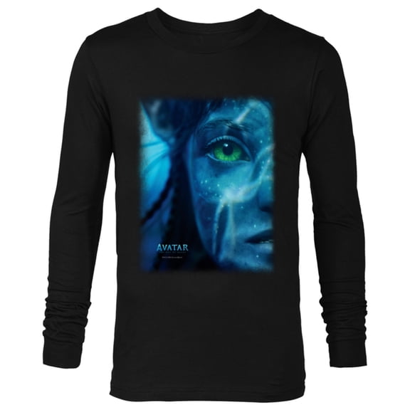 Avatar: The Way of Water Neytiri Na’vi Underwater Half Face - Long Sleeve T-Shirt for Men - Customized-Black