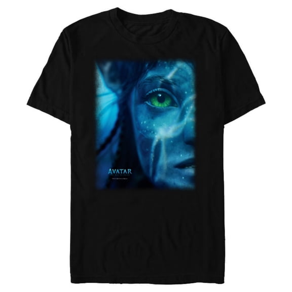 Avatar: The Way of Water Neytiri Na’vi Underwater Half Face - Short Sleeve Blended T-Shirt for Adults - Customized-Black