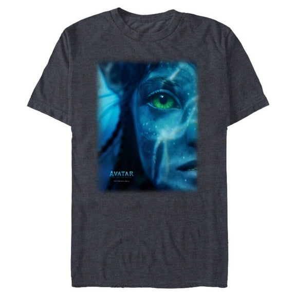 Avatar: The Way of Water Neytiri Na’vi Underwater Half Face - Short Sleeve Blended T-Shirt for Adults - Customized-Navy Heather