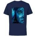 thumbnail image 1 of Avatar: The Way of Water Neytiri Na’vi Underwater Half Face - Short Sleeve Cotton T-Shirt for Adults - Customized-Navy, 1 of 5