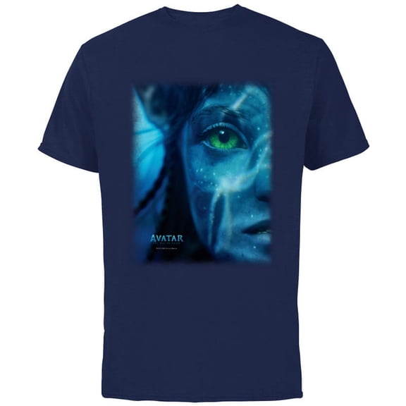 Avatar: The Way of Water Neytiri Na’vi Underwater Half Face - Short Sleeve Cotton T-Shirt for Adults - Customized-Navy