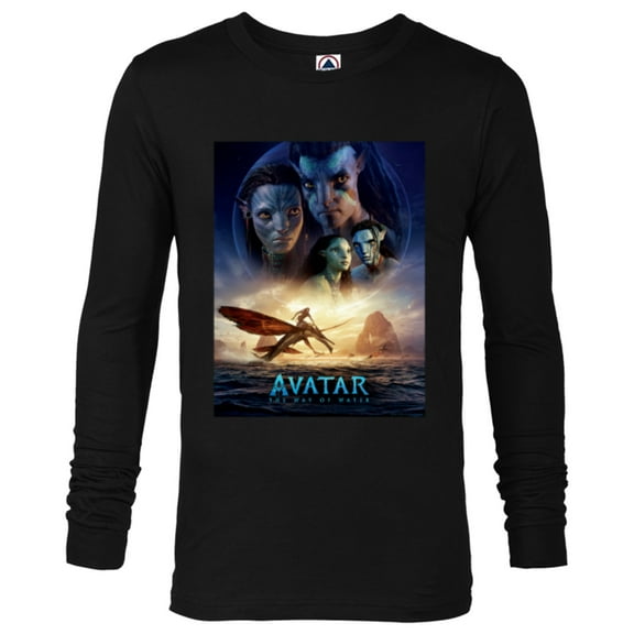 Avatar: The Way of Water Theatrical Movie Poster - Long Sleeve T-Shirt for Men - Customized-Black