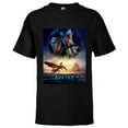 thumbnail image 1 of Avatar: The Way of Water Theatrical Movie Poster - Short Sleeve T-Shirt for Kids - Customized-Black, 1 of 5