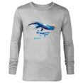 thumbnail image 1 of Avatar: The Way of Water Tulkun Mother and Calf Illustrated - Long Sleeve T-Shirt for Men - Customized-Athletic Heather, 1 of 5