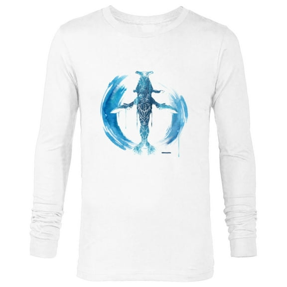 Avatar: The Way of Water Tulkun Tribal Art Circle - Long Sleeve T-Shirt for Men - Customized-White