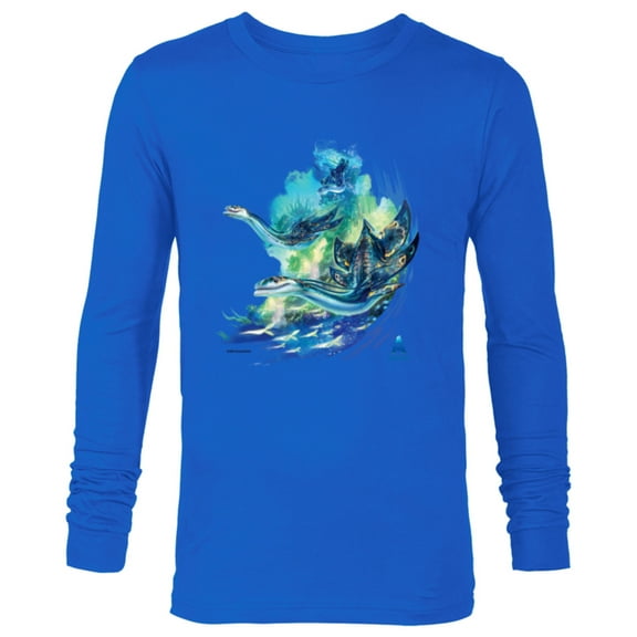 Avatar: The Way of Water Underwater Ilu Trio - Long Sleeve T-Shirt for Men - Customized-Navy