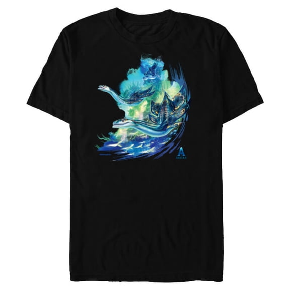 Avatar: The Way of Water Underwater Ilu Trio - Short Sleeve Blended T-Shirt for Adults - Customized-Black Snow Heather