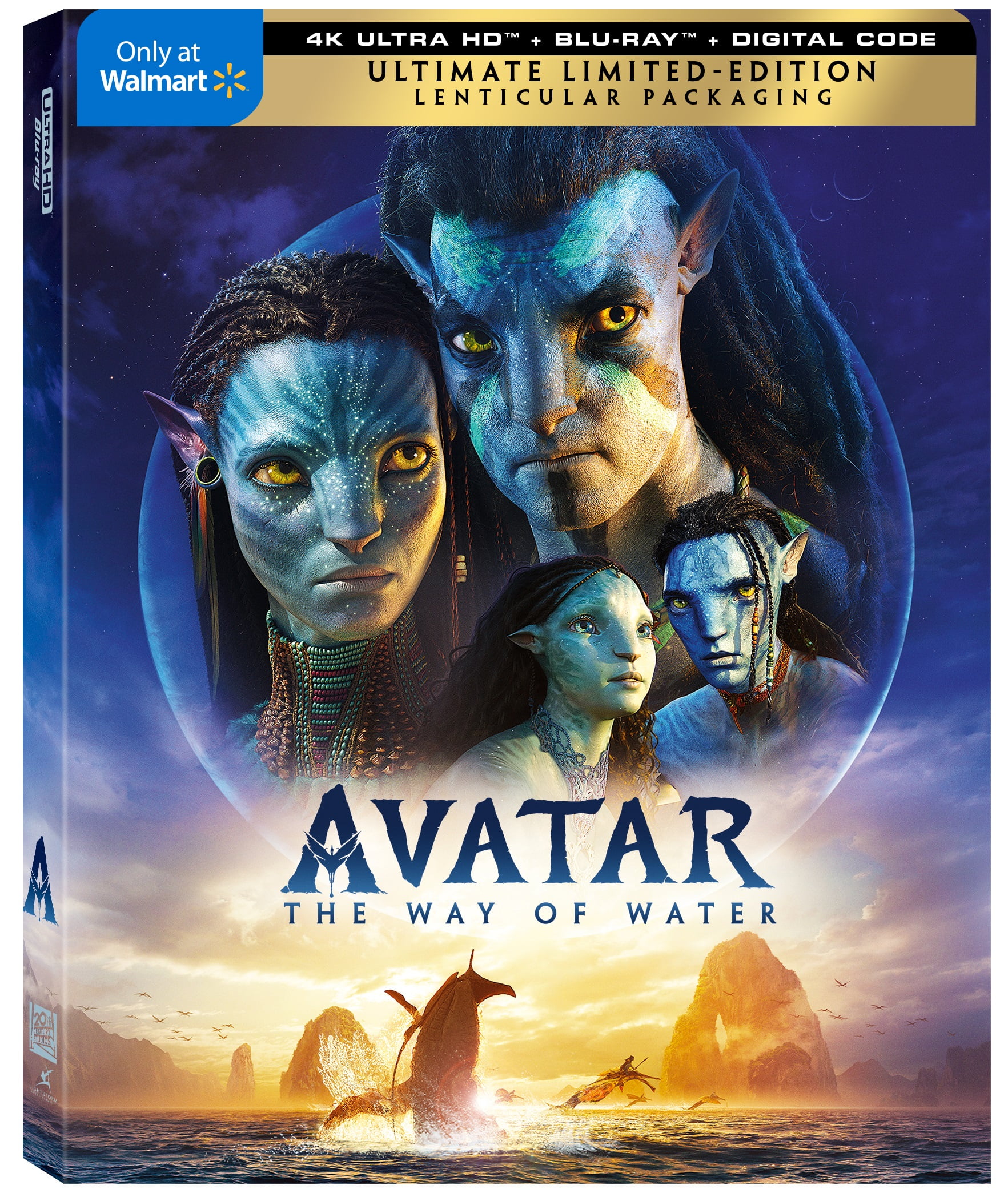  Avatar : The Way of Water [4K UHD + Blu-ray] : Sam Worthington,  Zoe Saldana, Sigourney Weaver, Stephen Lang, Kate Winslet, James Cameron:  Movies & TV