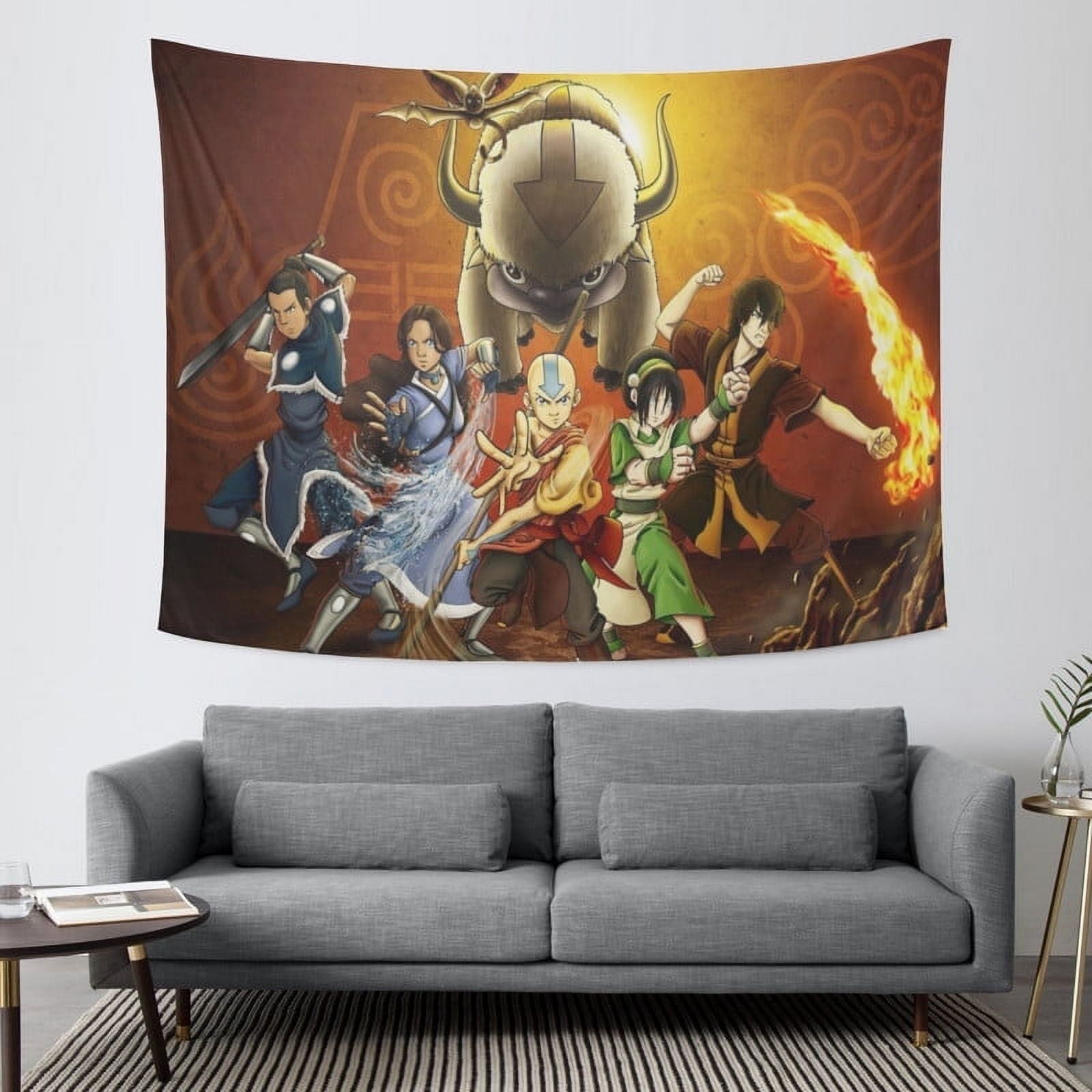 Avatar the last airbender Tapestry Gift Wall Hanging Backdrop for Room Bedroom Girls Fans Background Banner Party Birthday Supplies Decor Tapestries Decor Wall Hanging for Living Room Bedroom Walmart....