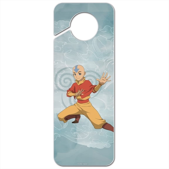Avatar the Last Airbender Aang Plastic Door Knob Hanger Sign
