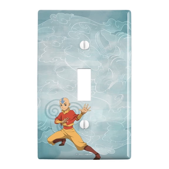 Avatar the Last Airbender Aang Plastic Wall Decor Toggle Light Switch Plate Cover
