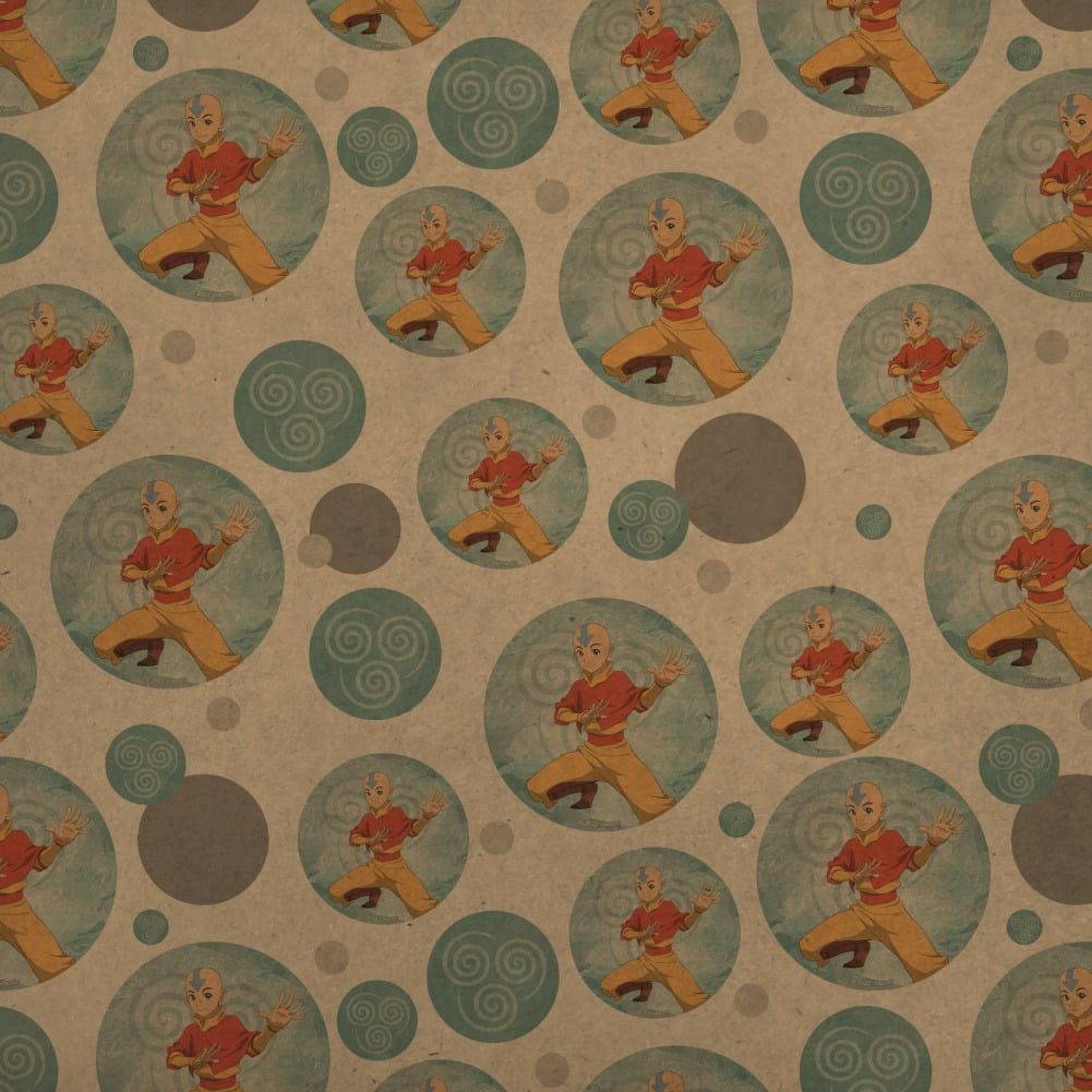 Avatar the Last Airbender Aang Premium Kraft Gift Wrap Wrapping Paper Roll
