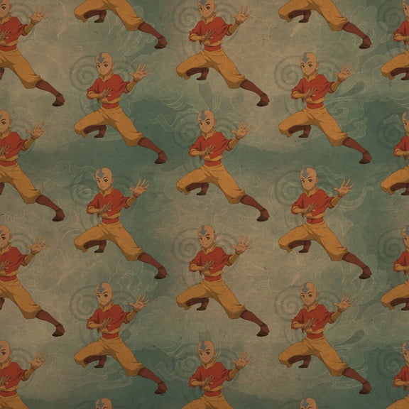 Avatar the Last Airbender Aang Premium Kraft Roll Gift Wrap Wrapping Paper