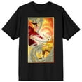 thumbnail image 1 of Avatar the Last Airbender Aang and Zuko Fighting Black Graphic Tee-5XL, 1 of 2