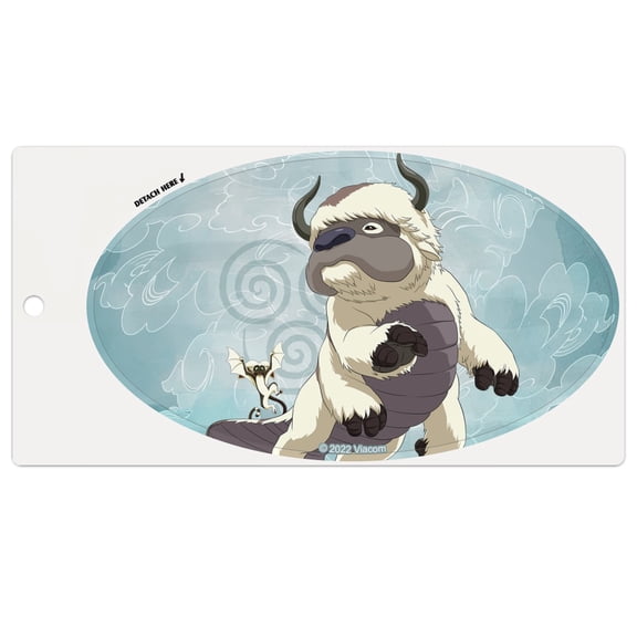 Avatar the Last Airbender Appa & Momo Automotive Car Refrigerator Locker Vinyl Euro Oval Magnet
