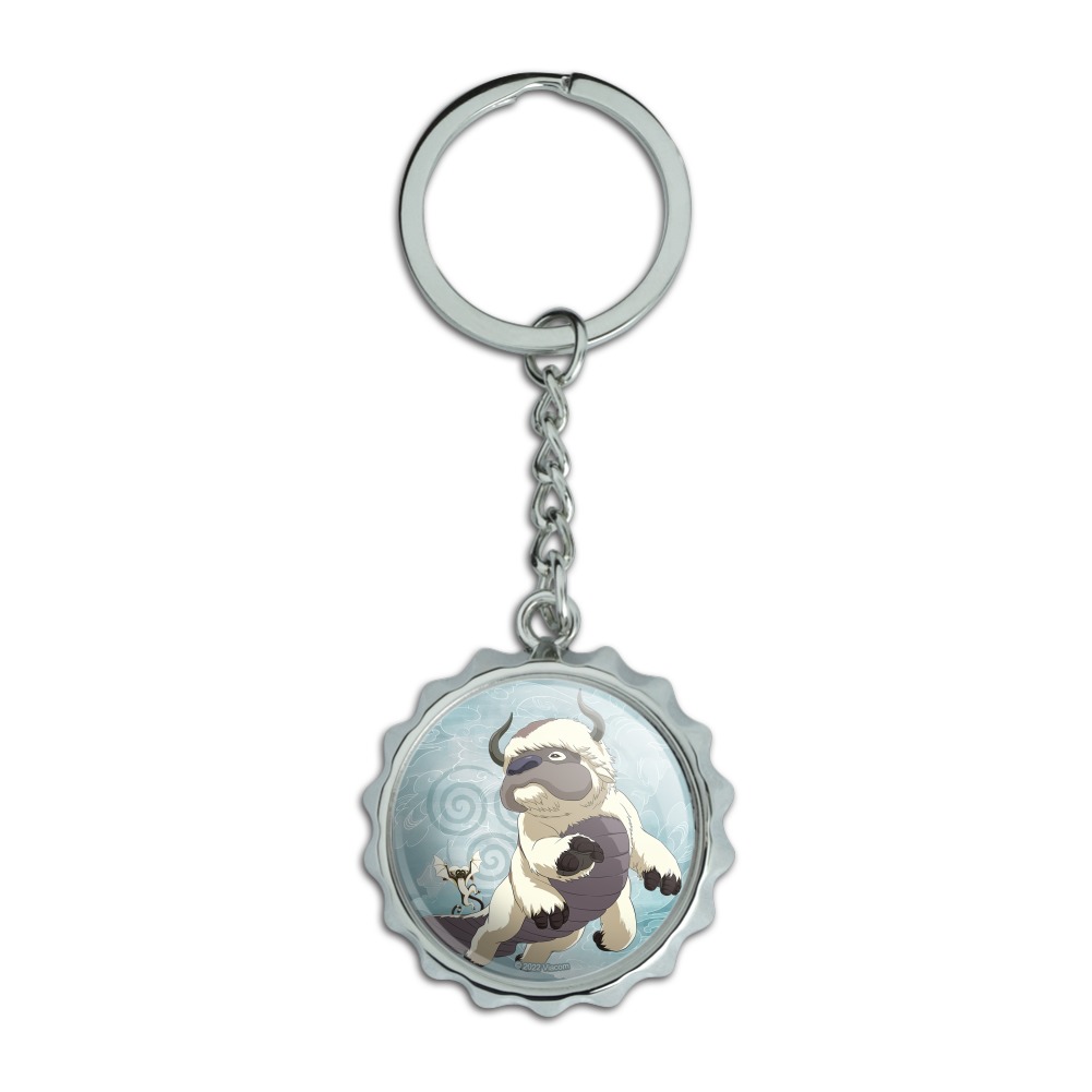 Avatar the Last Airbender Appa & Momo Keychain Chrome Plated Metal Pop ...