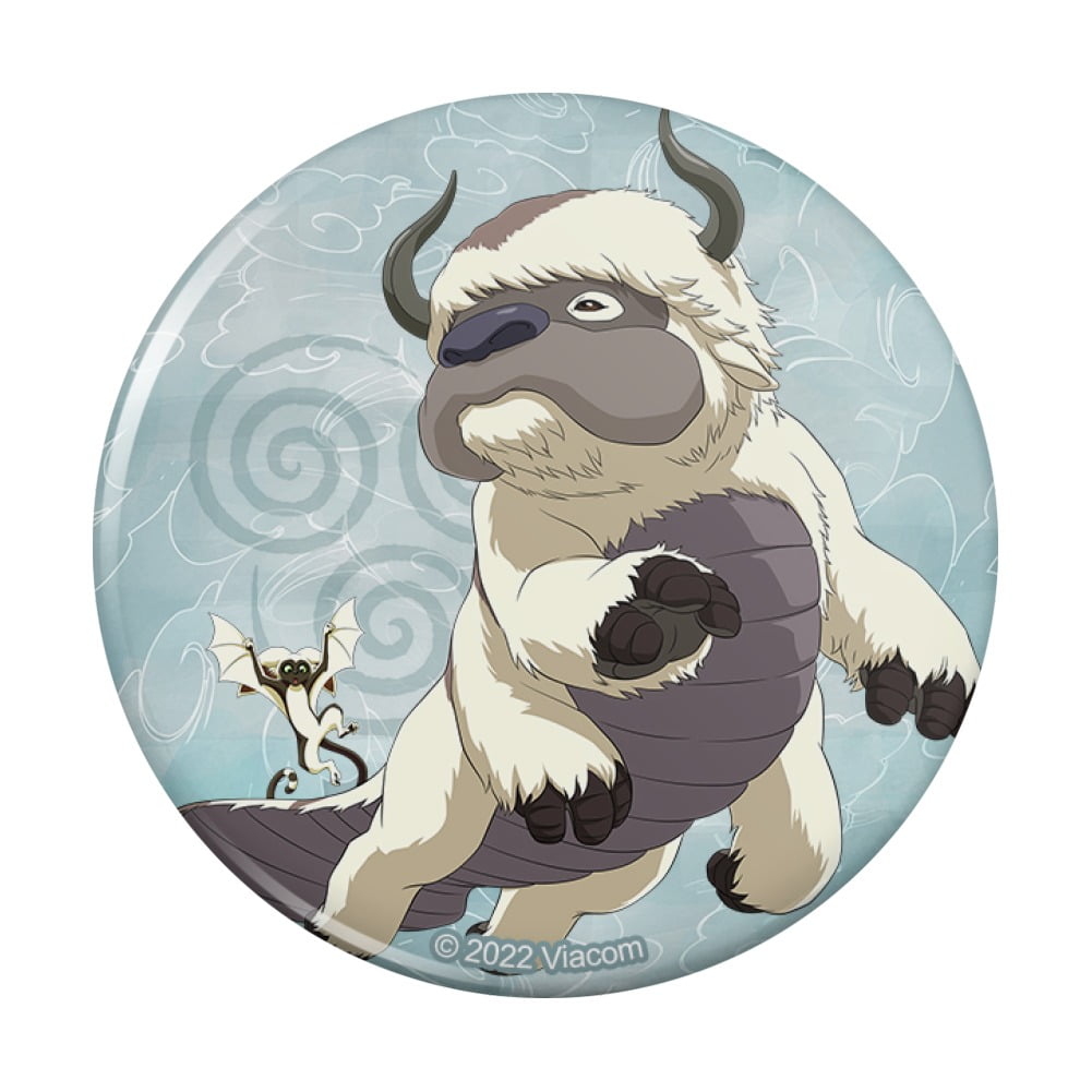 Avatar the Last Airbender Appa & Momo Pinback Button Pin - Walmart.com