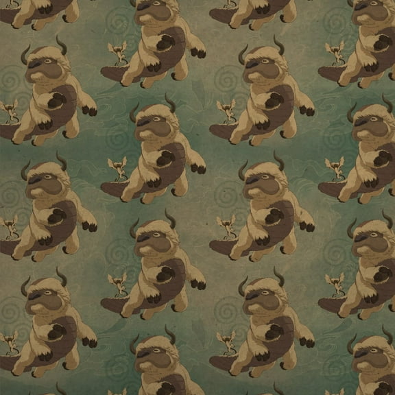 Avatar the Last Airbender Appa & Momo Premium Kraft Roll Gift Wrap Wrapping Paper