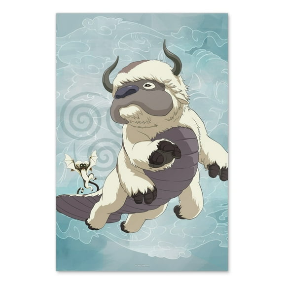 Avatar the Last Airbender Appa & Momo Wall Art Picture Paper Poster Dcor Home Decoration