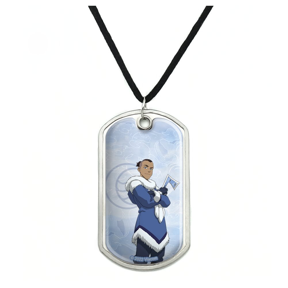 Avatar the Last Airbender Sokka Military Dog Tag Pendant Necklace with ...