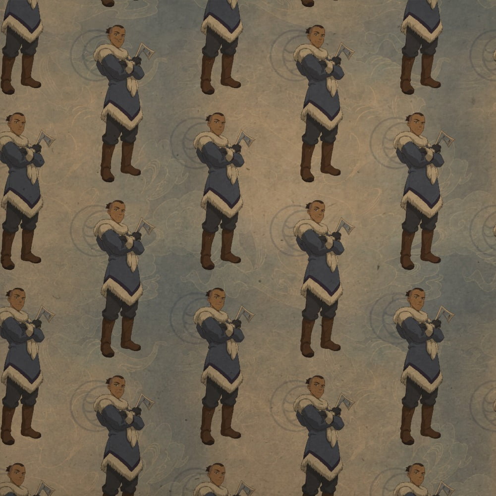 Avatar the Last Airbender Sokka Premium Kraft Roll Gift Wrap Wrapping Paper