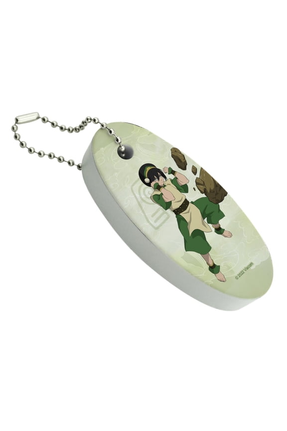 Avatar the Last Airbender Toph Floating Keychain Oval Foam Fishing Boat Buoy Key Float