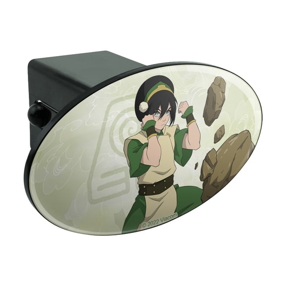 Avatar the Last Airbender Toph Oval Tow Trailer Hitch Cover Plug Insert