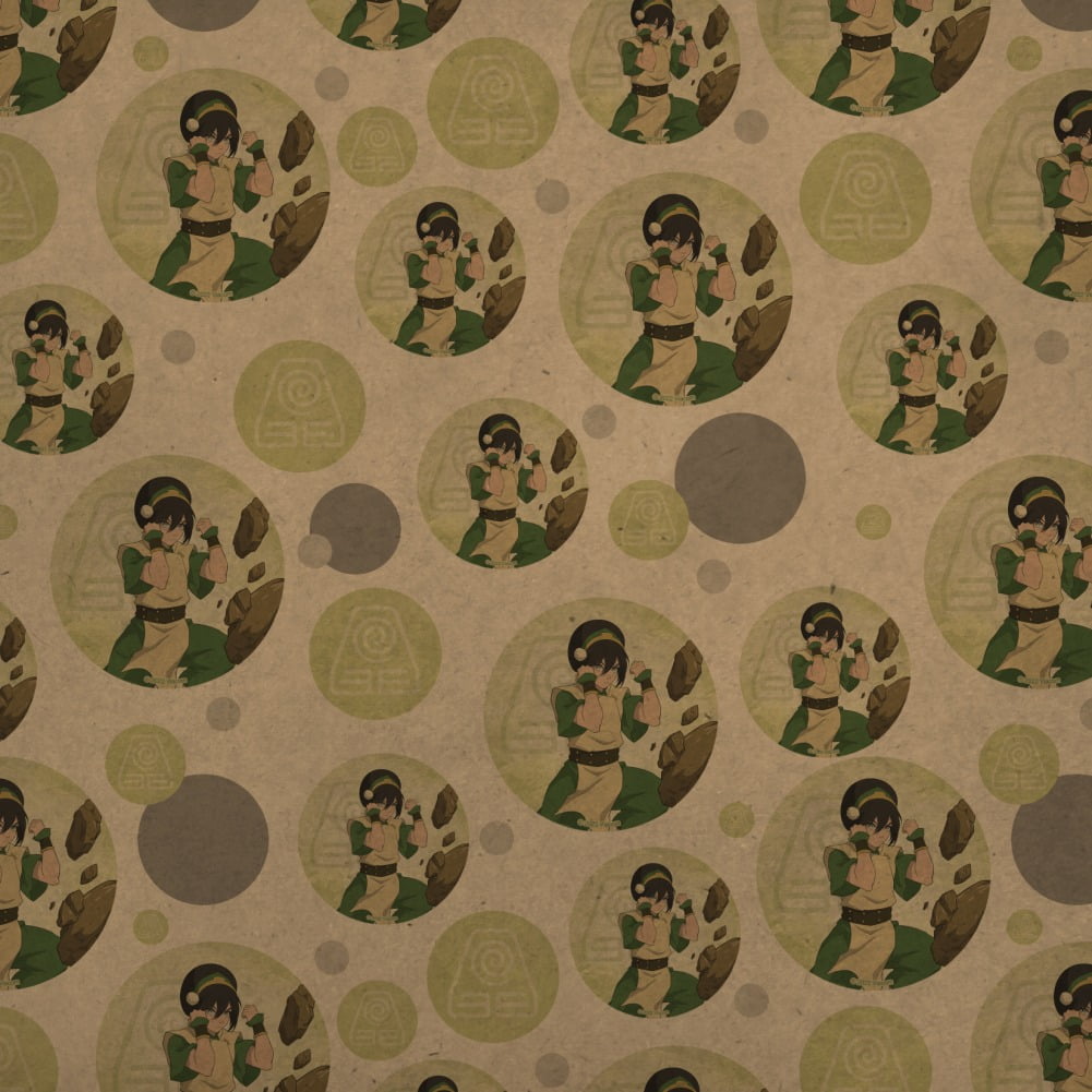 Avatar the Last Airbender Toph Premium Kraft Gift Wrap Wrapping Paper Roll