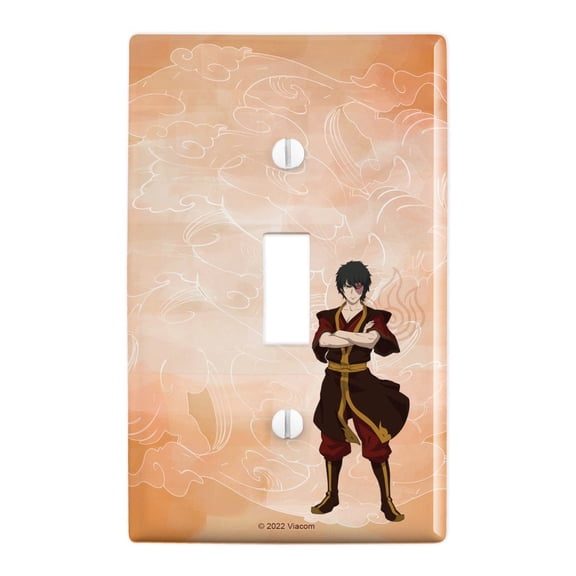 Avatar the Last Airbender Zuko Plastic Wall Decor Toggle Light Switch Plate Cover