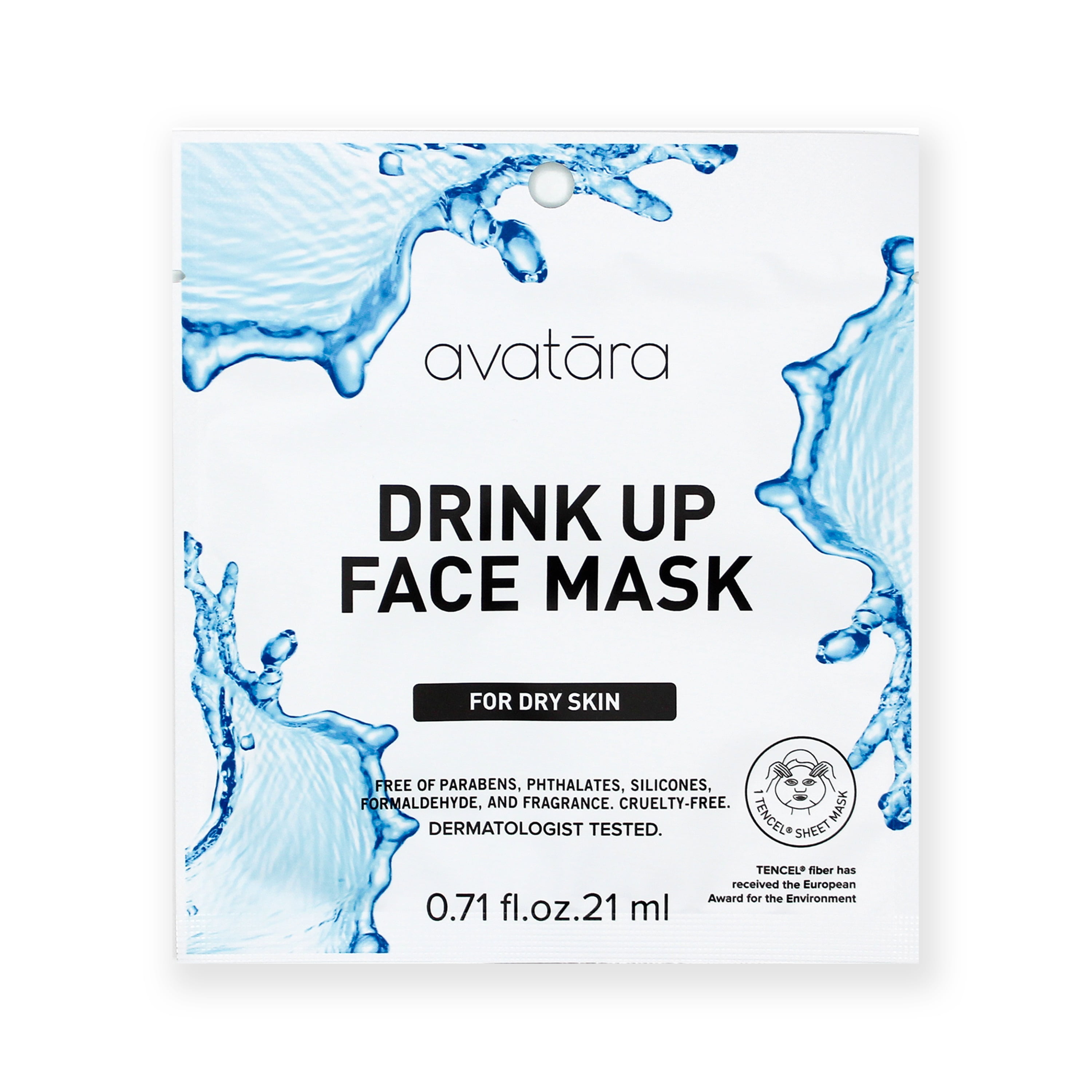 avatara face mask drink up