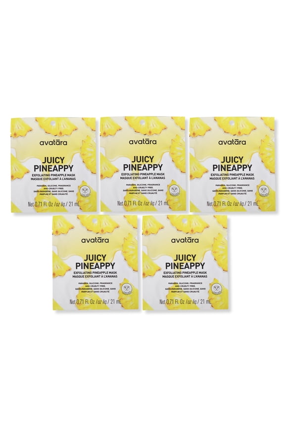 Juicy Pineappy Face Mask, 5 Pack