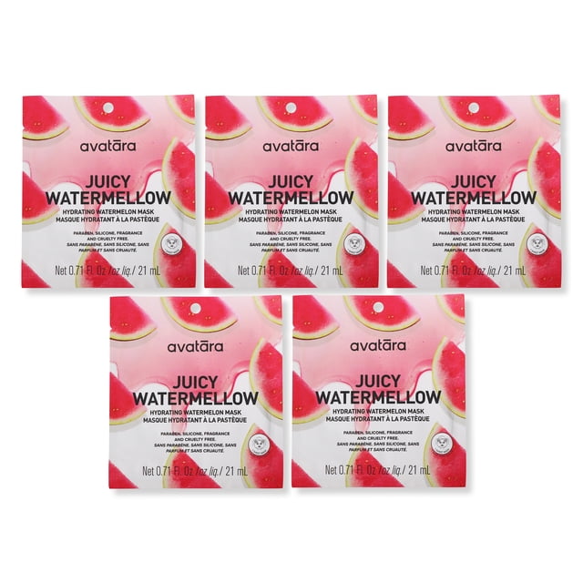 Avatara Juicy Watermellow Hydrating Watermelon Face Masks for All Skin ...
