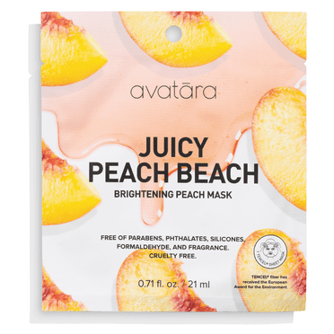 Avatara Peach Beach Face Sheet Mask for All Skin Types