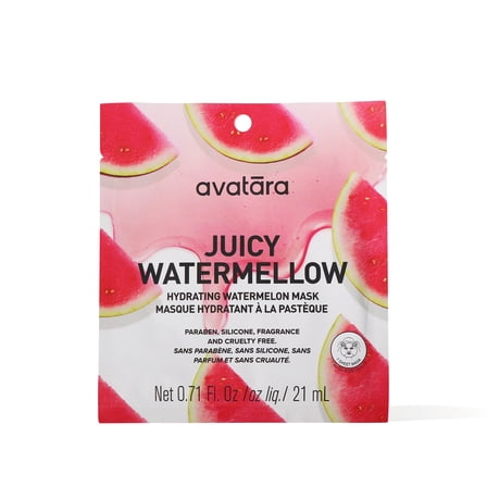 Avatara Watermellow Sheet Face Mask for All Skin Types, Hydrating & Nourishing