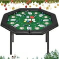 thumbnail image 1 of Avawing Foldable, Easy Assembly 8-Player Poker Table, Green, 1 of 9