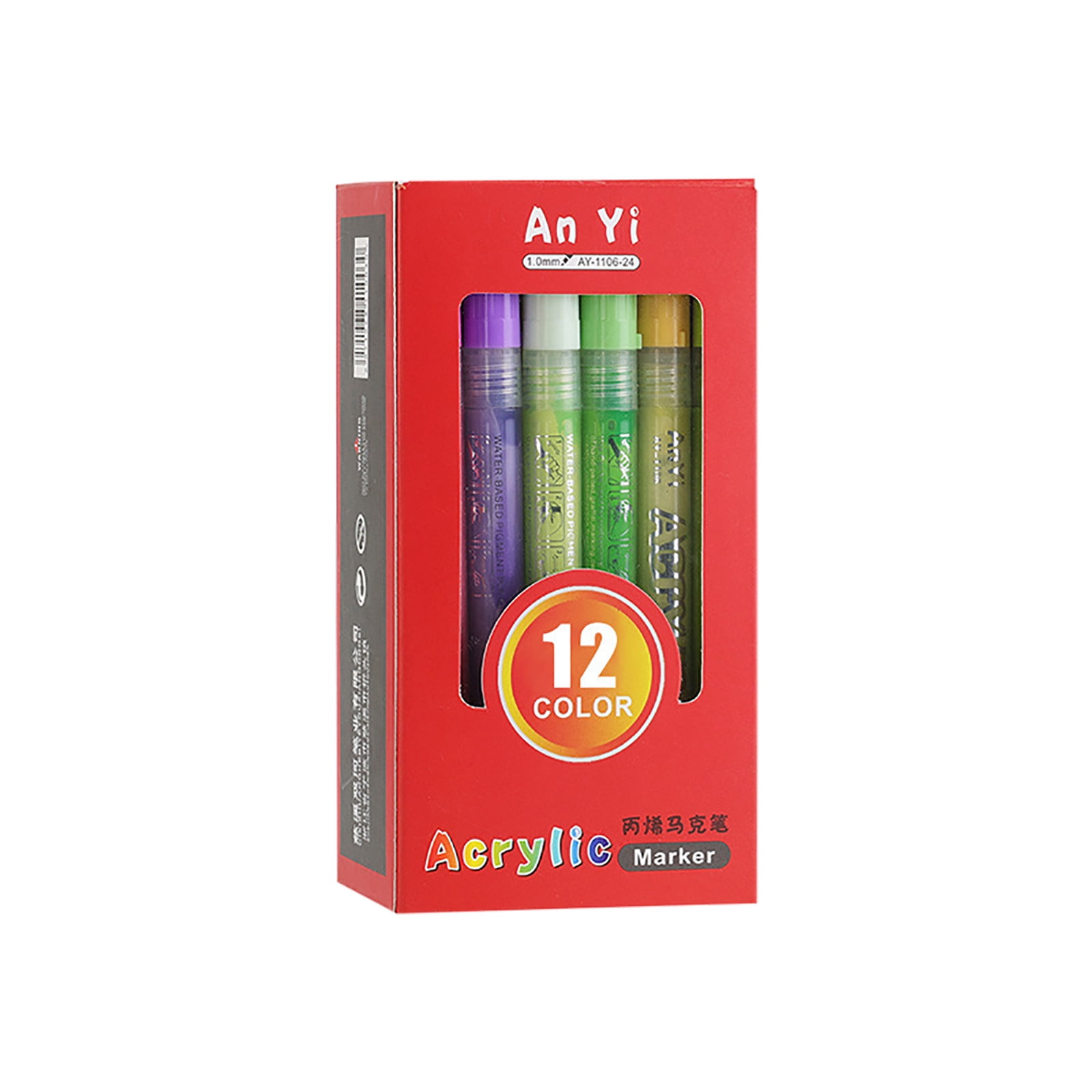 Avdjesfny Flip Chart Markers 12-60 Colors Acrylic Paint Pens Paint ...