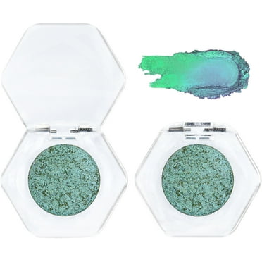 Avdjesfny Glitter Liquid Glitter Eyeshadow, Color Changing Eyeshadow, Shimmer Glow Eye Shadows, High Pigmented Long Lasting Sparkling Liquid Eyeshadow, Great for Travel Green