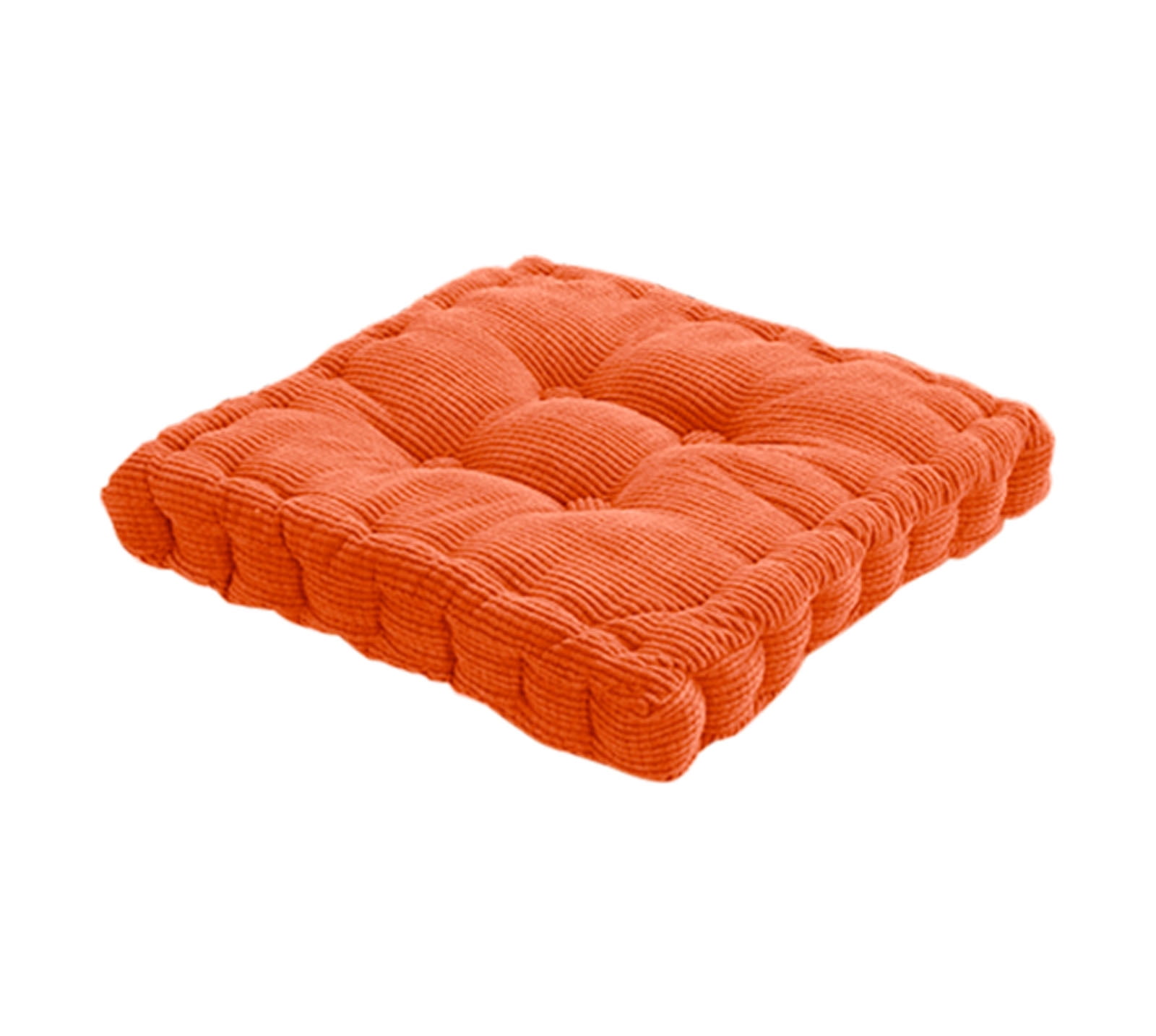 Avdjesfny Outdoor Loveseat Cushions Square Chair Cuhsion Thicken Tufted Seat Cushion Pad Floor Pillows for Dining Chair Sofa Patio Office Desk Chair Orange