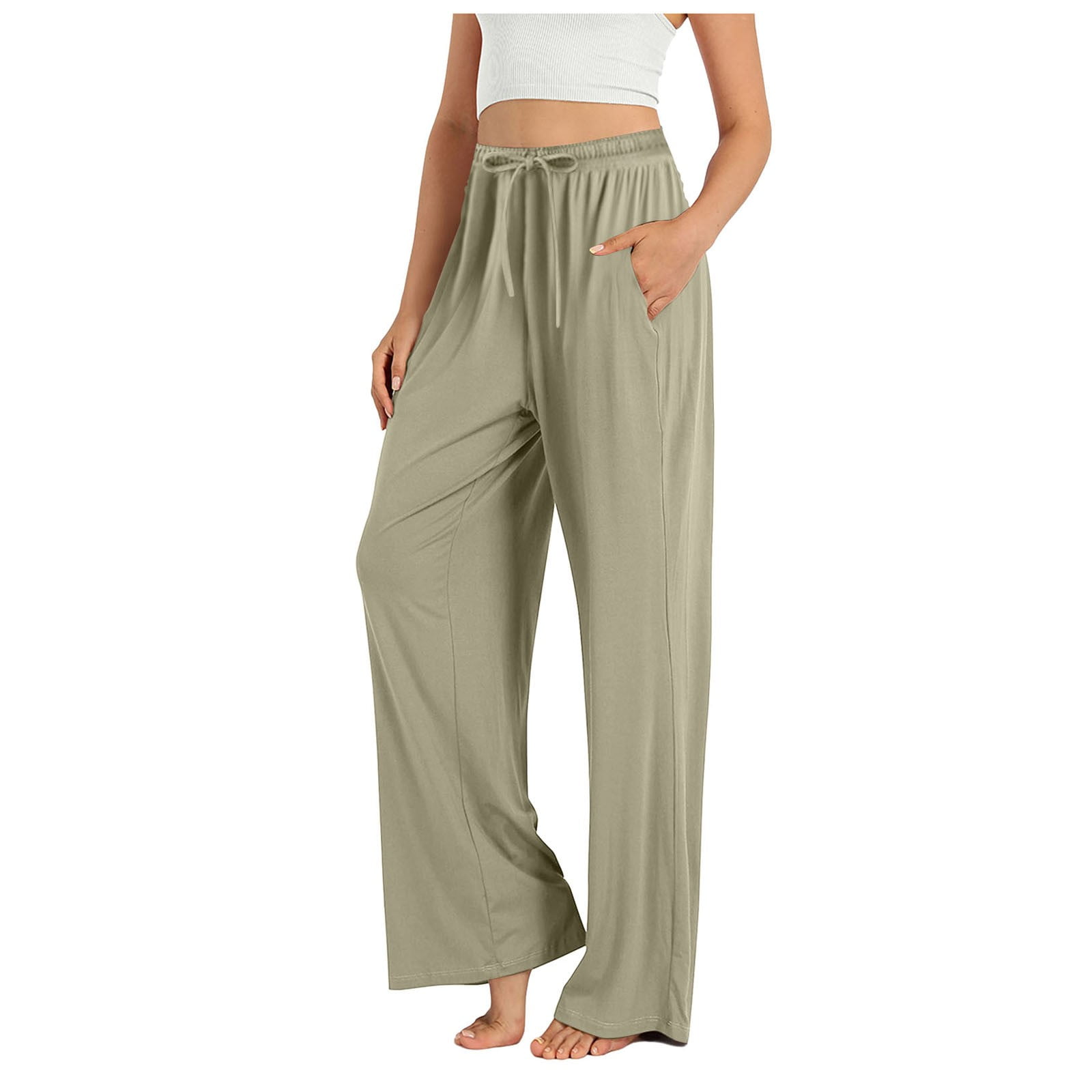 Avdjesfny Women's Petite Pajama Pants Cotton Pajama Bottoms Petite