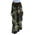 Avdjesfny Womens Baggy Cargo Camo Print Pants Y2k Streetwear Hop