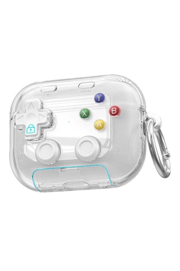 1 Gaming Headphone Protective Case with Integrated Phone Stand - Shock - Absorbent PC & TPU Material, Portable Keychain Loop, Unhindered Charging Access - Ideal for Videos & Calls,Clear