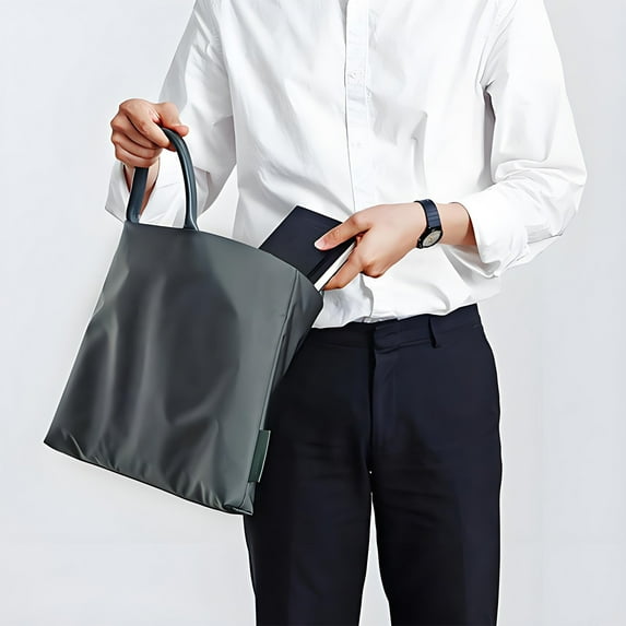 Avdolw 15 Inch Laptop Bag, Portable Business Briefcase, Durable Watertight Polyester, Stylish Scratch-Resistant Design