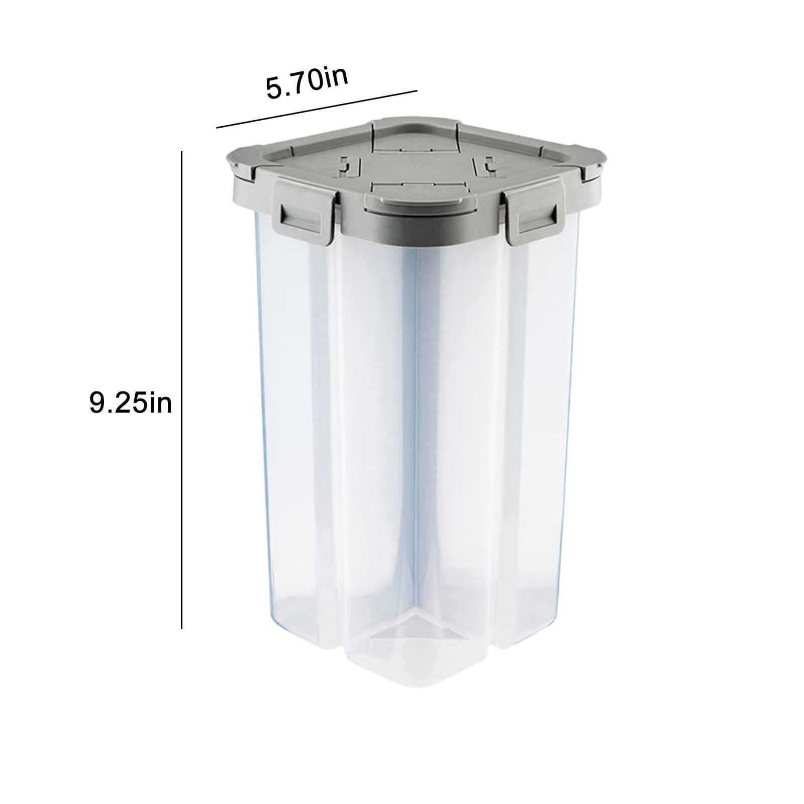 Avdolw 2.5L Clear Airtight Cereal Storage Container - Food Grade ...