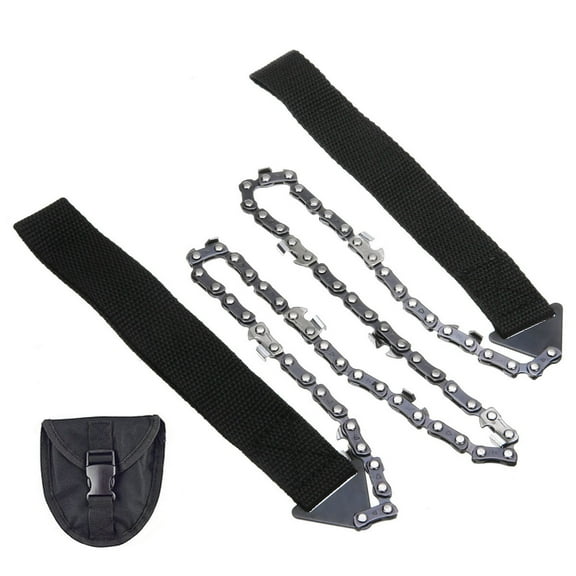 Avdolw 25.6 Inch Pocket Chainsaw with Folding Design, High-Strength Carbon Steel and Comfortable Nylon Handle - Ideal for Outdoor Survival, Camping, Hunting, and Tree Felling