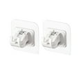 thumbnail image 1 of Avdolw 2PCS No Drill Curtain Rod Brackets No Drilling Curtain Rod Holders Self Adhesive Curtain Rod Hooks Nail Free Adjustable Curtain Hangers, 1 of 3