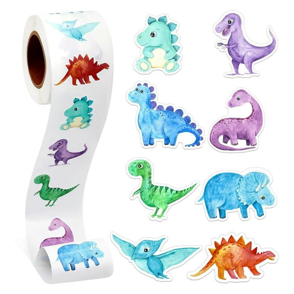 Avdolw 500-Piece Dinosaur Pterodactyl Themed Stickers for Kids Crafting and Customization
